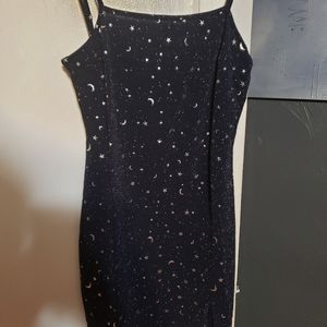Zaful Navy Blue Star and Moon Dress